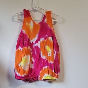 Vibrant Tie-Dye Baby Romper